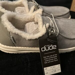 Women NWT Hey Dude grey, Corduroy. #2 out of #4